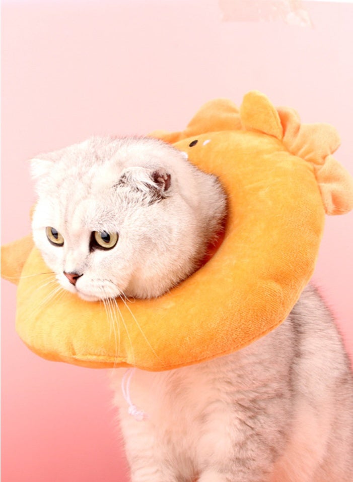 Generic Adjustable Cat Recovery Collar Soft,Cute Pet E-Collar Neck Cone After Surgery Wound Healing Protective Cone Fit for Kitties, Small Dogs  - Image 2