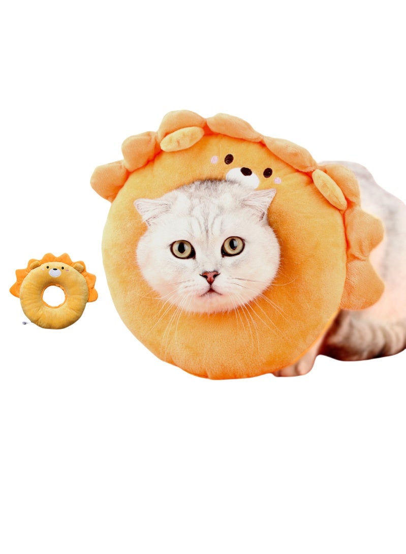 Generic Adjustable Cat Recovery Collar Soft,Cute Pet E-Collar Neck Cone After Surgery Wound Healing Protective Cone Fit for Kitties, Small Dogs  - Image 1