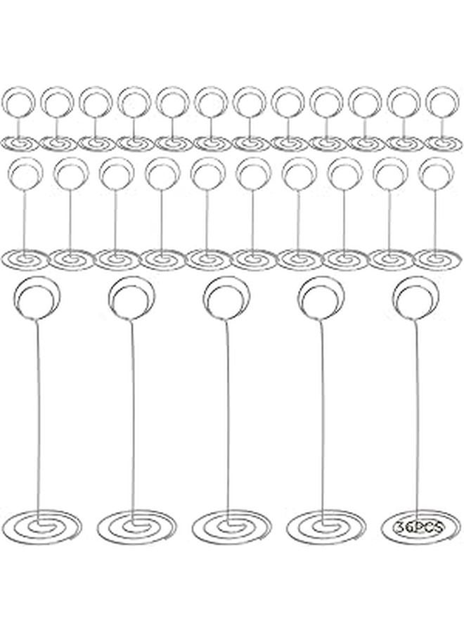 Metal Wire Place Card Holders 36 Pack 3 Sizes For Wedding Party Table Number Display - Image 1