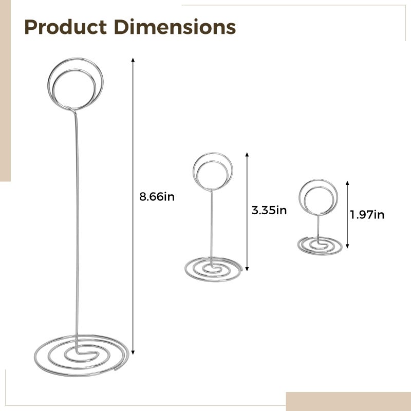Metal Wire Place Card Holders 36 Pack 3 Sizes For Wedding Party Table Number Display - Image 4