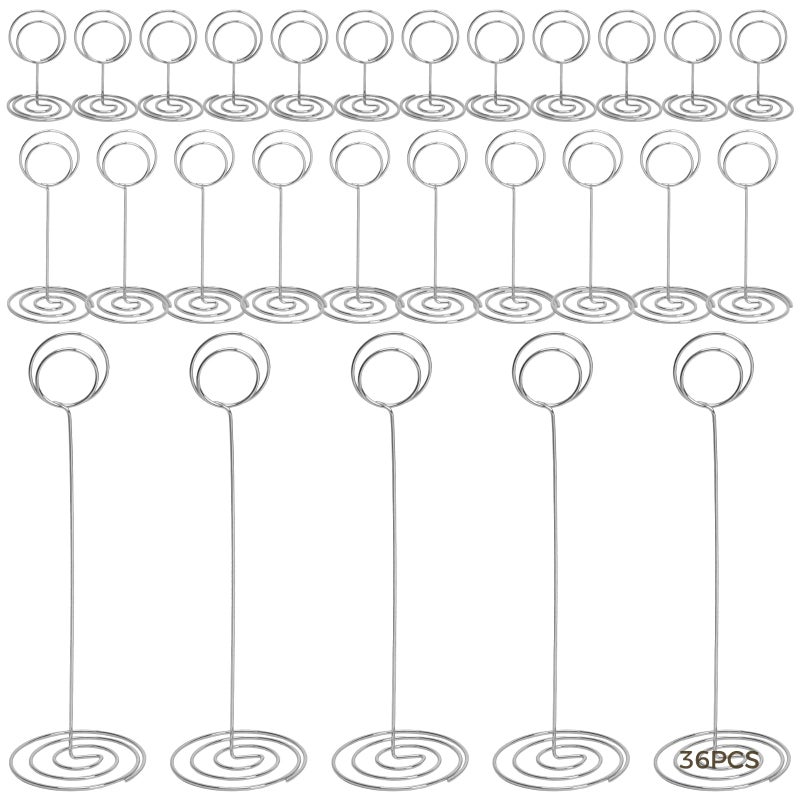 Metal Wire Place Card Holders 36 Pack 3 Sizes For Wedding Party Table Number Display - Image 2