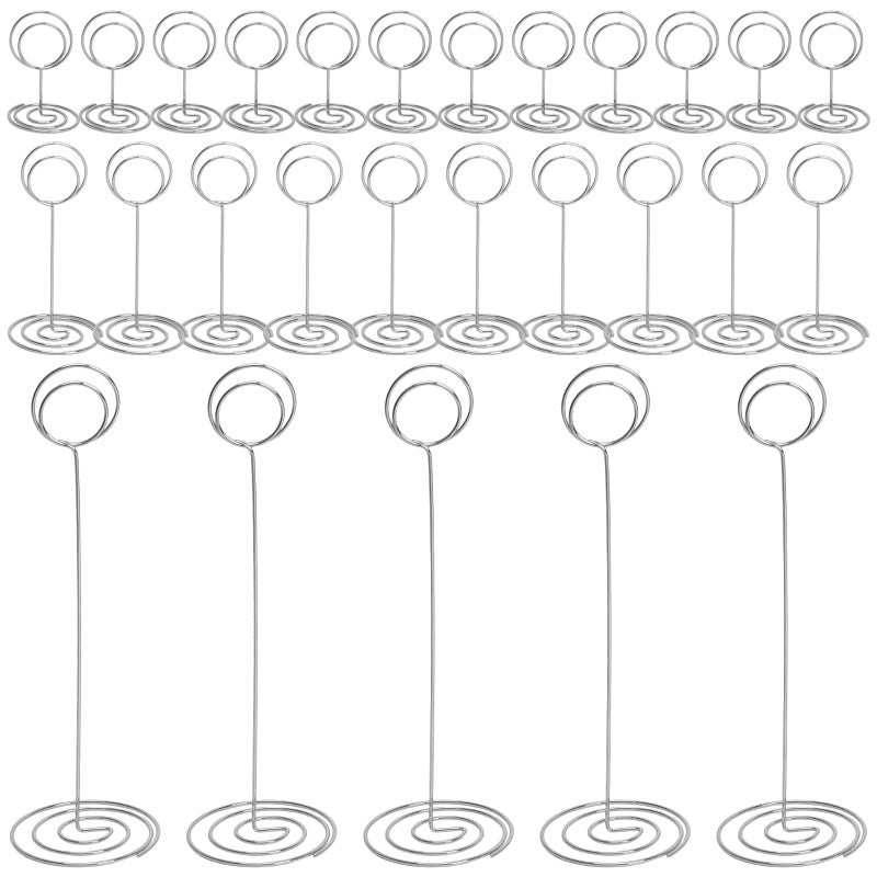 Metal Wire Place Card Holders 36 Pack 3 Sizes For Wedding Party Table Number Display - Image 5