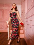 globus black floral