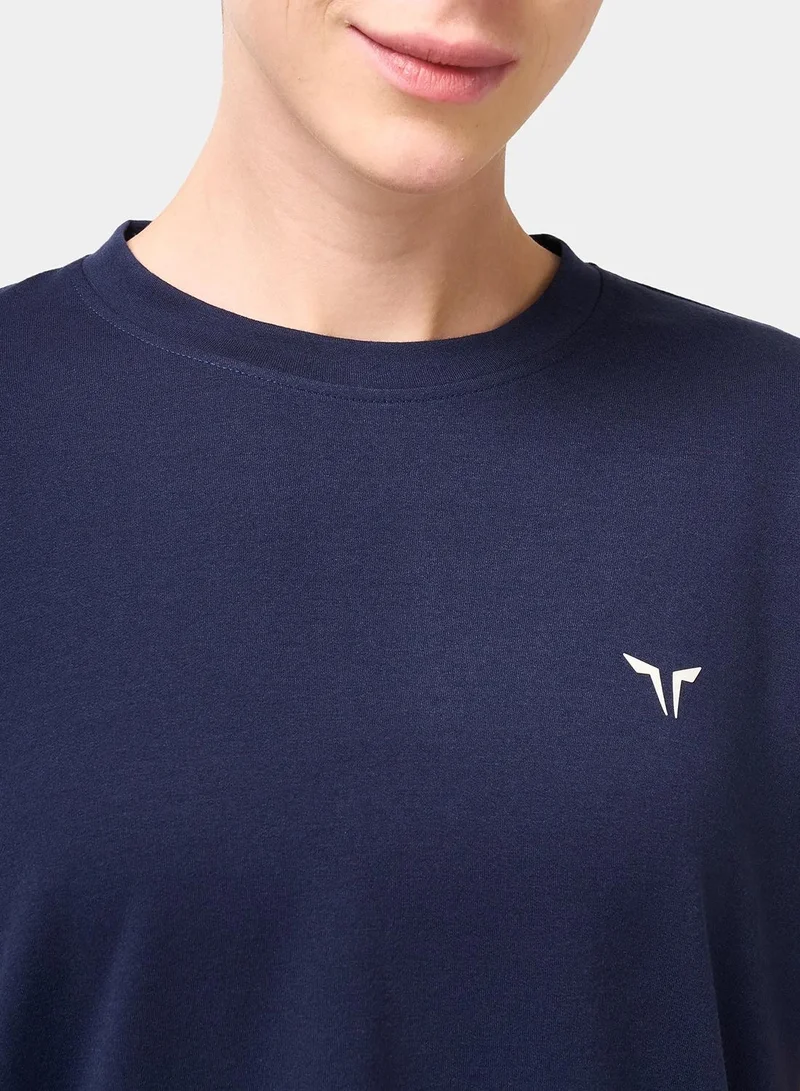 سكوات وولف Essential Longline Oversized T-Shirt