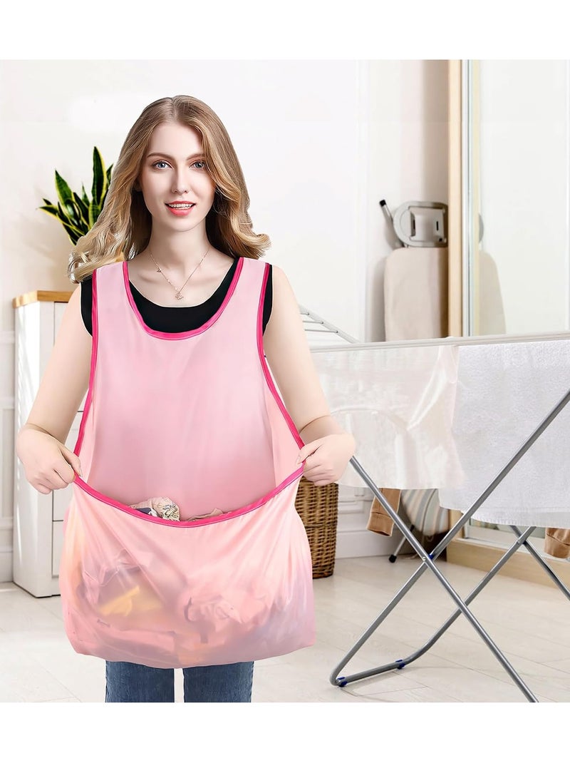 راكسوم سلة غسيل للمجفف، سلة غسيل للمجفف والغسيل، مريلة تجفيف ملابس محمولة، مريلة غسيل مقاومة للماء لنقل الملابس وفرزها - Image 4