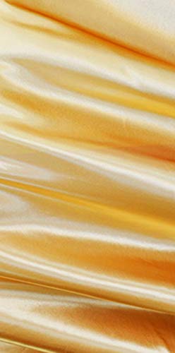 Tektrum 70 INCH Round Silky Satin Tablecloth - Premium Fabric (Gold) - Image 2