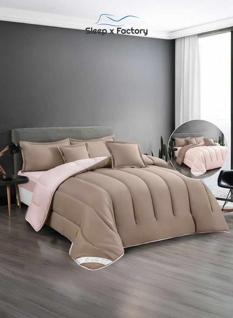 Sleep x Factory Premium Double Sided Comforter Set – Ultra Soft Microfiber – 4 PCS - 140×200 cm - Image 1
