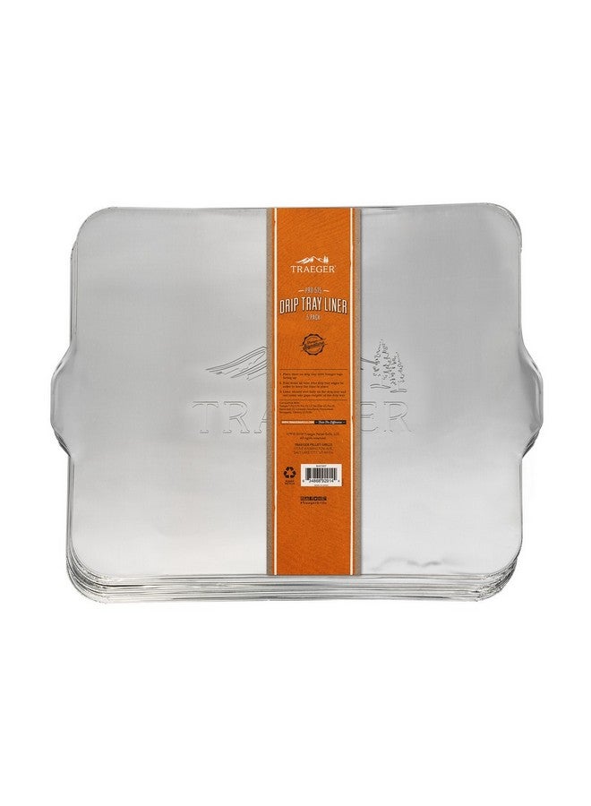 TRAEGER Disposable Heat-Resistant Aluminium Drip Tray Liner for Pro 575 Grill Silver 0.6 x 22 x 15.5 Inch BAC566