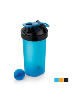 Royalford 700ML Protein Shaker Bottle Blue