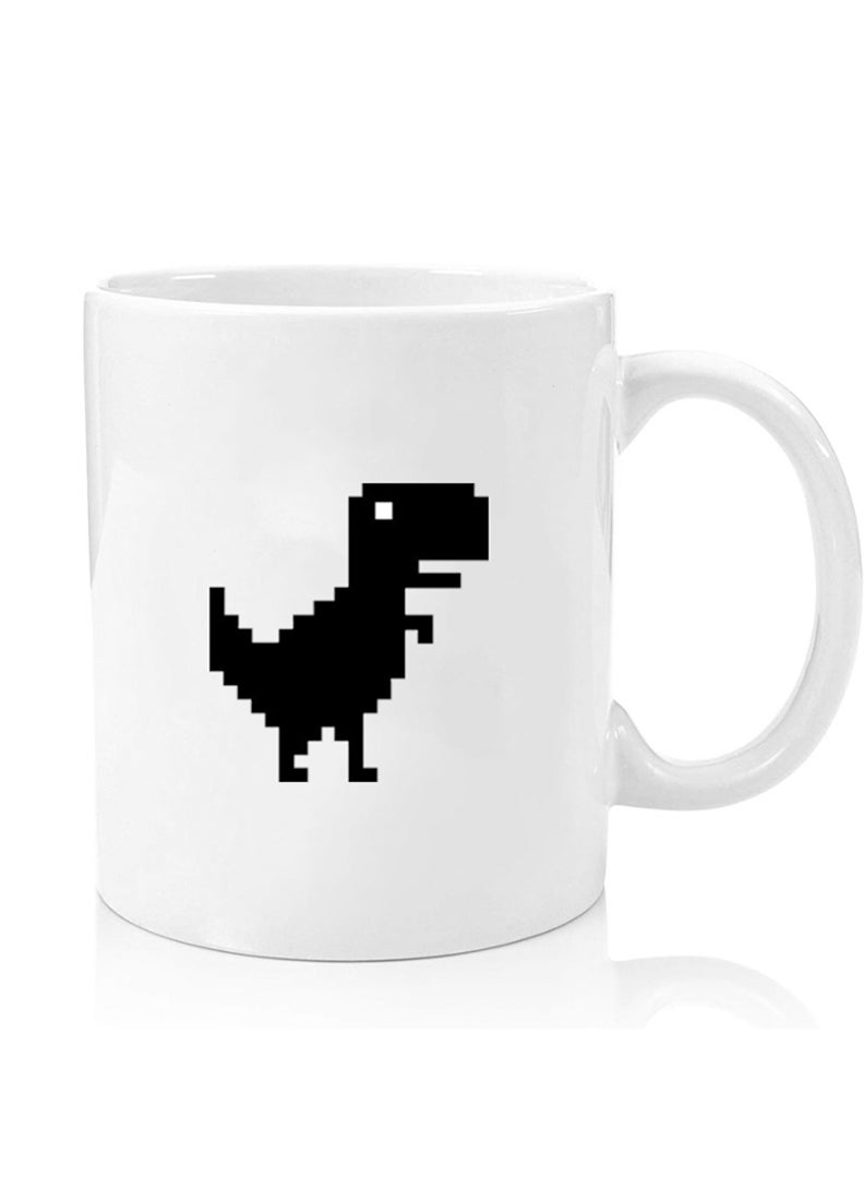 Theodor Premium Quality Two Sided Printed Coffee Mug Tea Cup For Home Office, Kids Men Women Offline Dino - Image 1