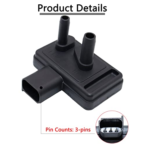 KEJSTED حساس ضغط عودة تغذية صمام EGR KEJSTED DPFE4 4U7Z-9J460-AA متوافق مع فورد F150 موستانج إيسكيب رينجر فوكاس F250 ويندستار إكسبلورر سبورت تراك مازدا ميركوري لينكولن تاون كار VP17T 4U7Z9J460AA - Image 2