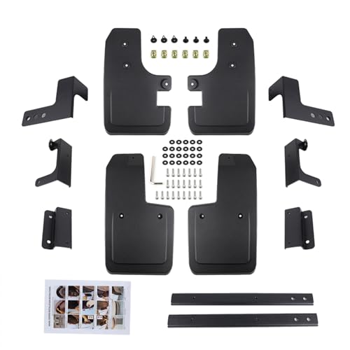Atubeix Mud Flaps for Ford Bronco Accessories 2021 2022 2023 2024 2025 2/4-Door, Splash Guards Easy Installed, No Punching Required Front and Rear 4PCS (not Applicable to Sport - Image 2