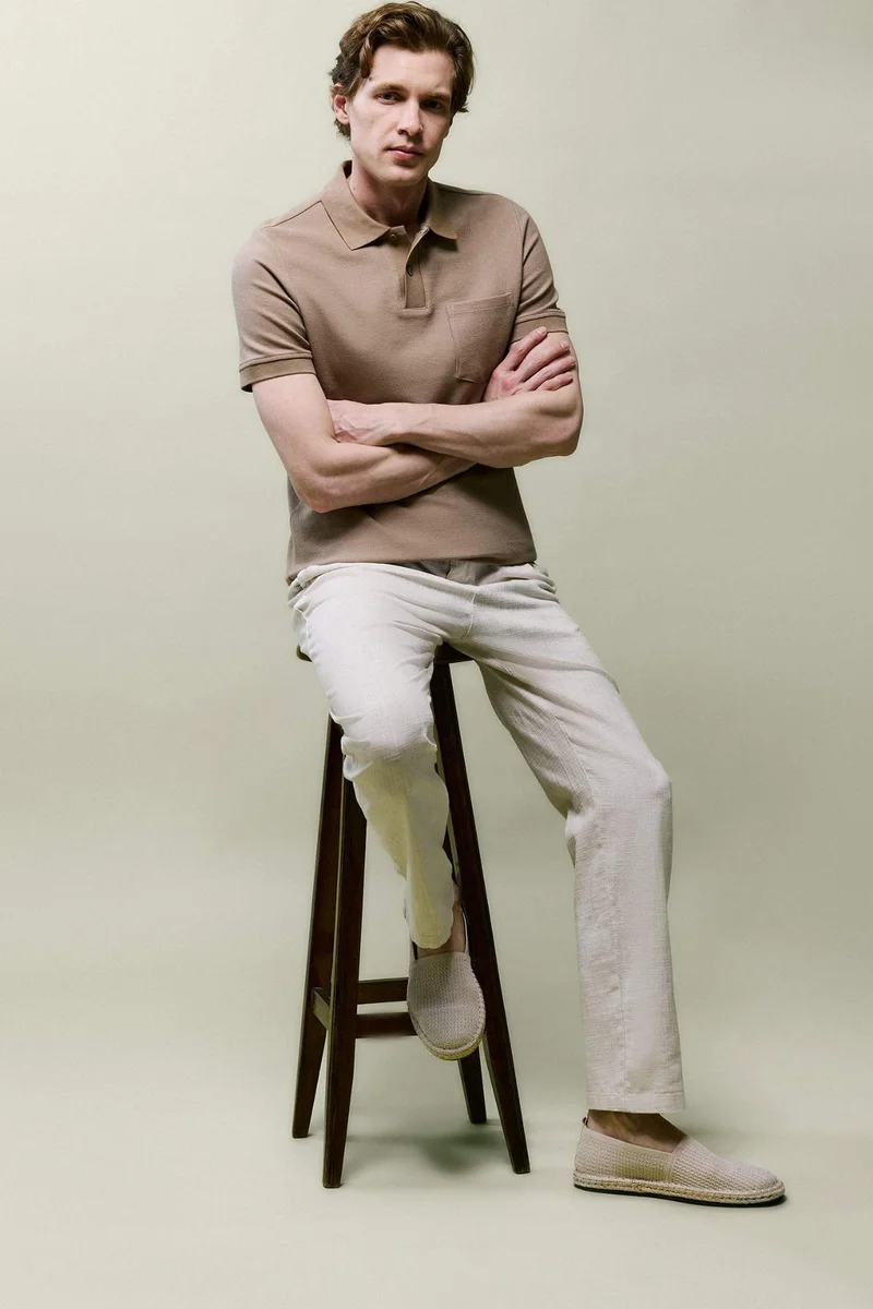 ديفاكتو Cotton Slim Fit Trorusers