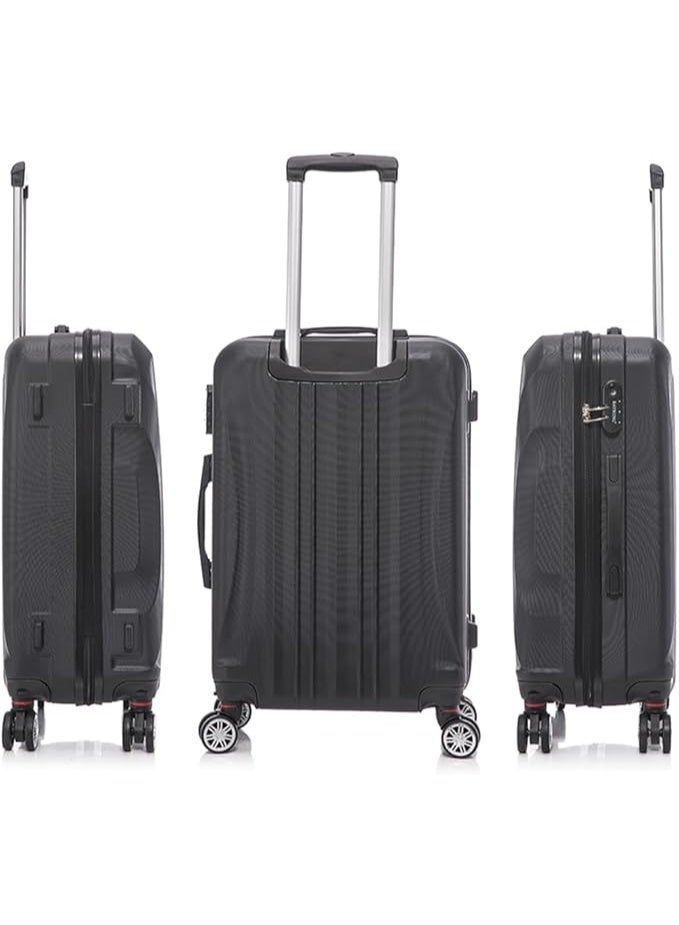 Hard Shell Luggage Set 3 Pieces with Cabin Medium and Large Suitcases plus Toiletry Bag for Organized Travel - Image 2