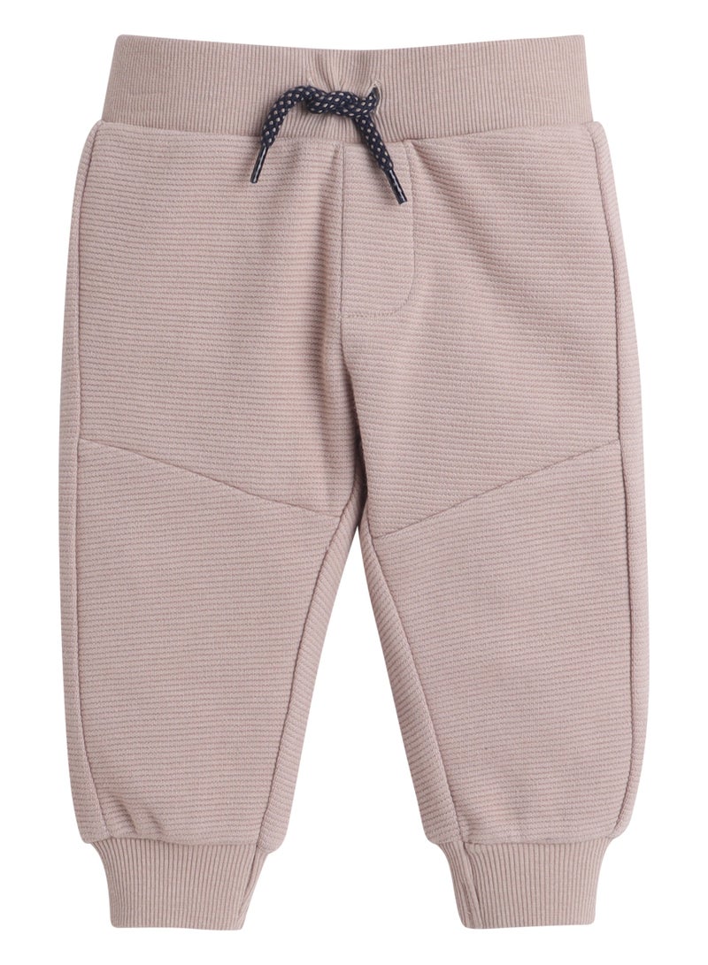 ديركجي طقم رياضي صوف للأولاد بلونين بيج وكحلي قطعتين - Image 4