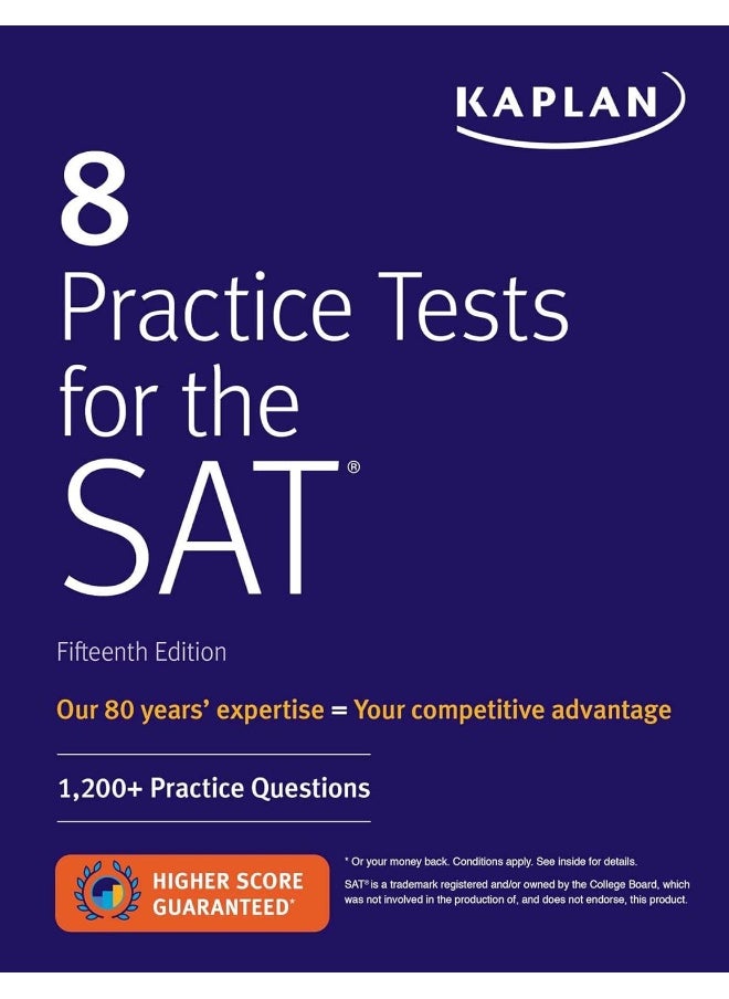 null - Kaplan 8 Practice Tests for the SAT : 1,200+ Practice questions - Image 1