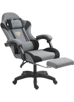 Denzoz Gaming Chair Computer Chair with Fabric Office Chair with Armrest & Adjustable Seat Ergonomic Video Game Chair with Neck and Massage Lumbar Support  - Image 1