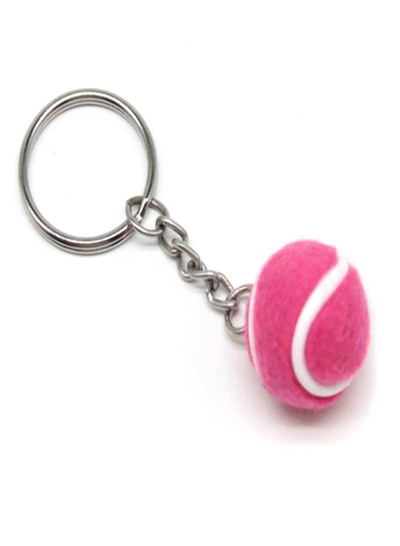 POWERTI Mini Tennis Ball Key Chain Key Ring Decoration Accessory Gift for Sport Fans - Image 1