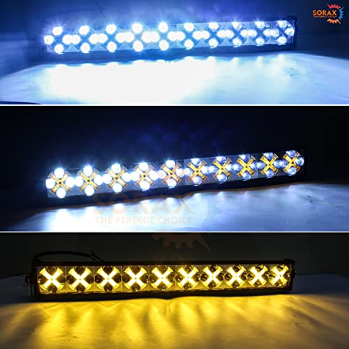 SORAX 120 Led Chips 360 Watt Led Bar/Fog Light with Amber DRL Light Bar Combo 21 Inch Off Road Driving Lamp for Jeep SUV Truck ATVs 1 Pcs - Image 4