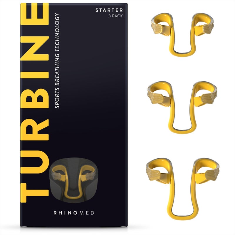 Rhinomed Turbine Nasal Dilator for Athletic Breathing - Trial 3pk - Improves Airflow During Exercise - Nasal Dilators for Exercise - Internal Nasal Dilator - Lightweight - Image 1
