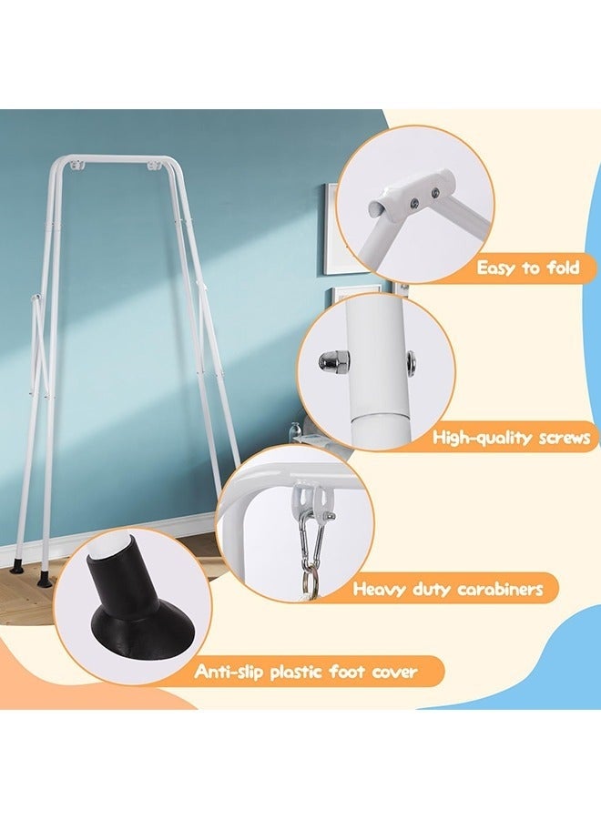 والالا أرجوحة للأطفال الصغار، مجموعة أرجوحة 3 في 1 للفناء الخلفي، أرجوحة للأطفال للاستخدام في الهواء الطلق/الداخل، مناسبة للأطفال من عمر 6 أشهر إلى 10 سنوات. - Image 4