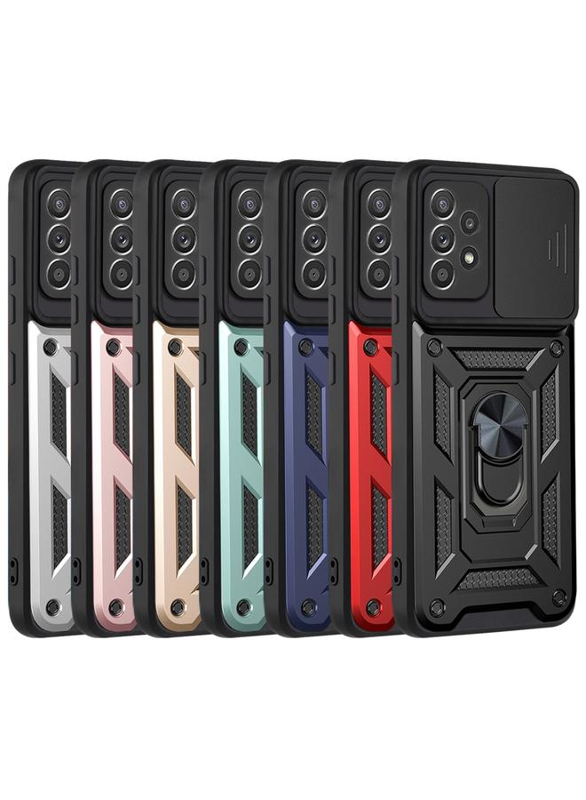 اس-توب جراب لهاتف Samsung Galaxy A32 4G بتصميم غطاء كاميرا منزلق مصنوع من مادة TPU+PC - Image 2