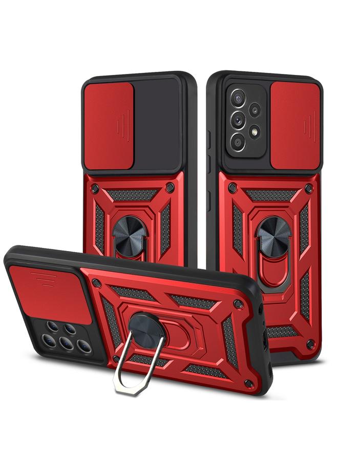 اس-توب جراب لهاتف Samsung Galaxy A32 4G بتصميم غطاء كاميرا منزلق مصنوع من مادة TPU+PC - Image 1