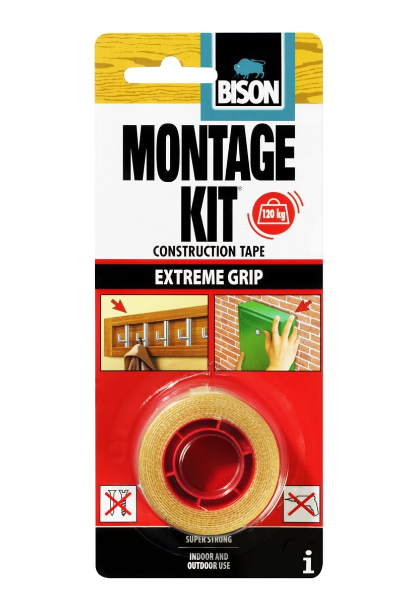 Bison Montage Kit Extreme Grip Double Sided Tape - Image 1