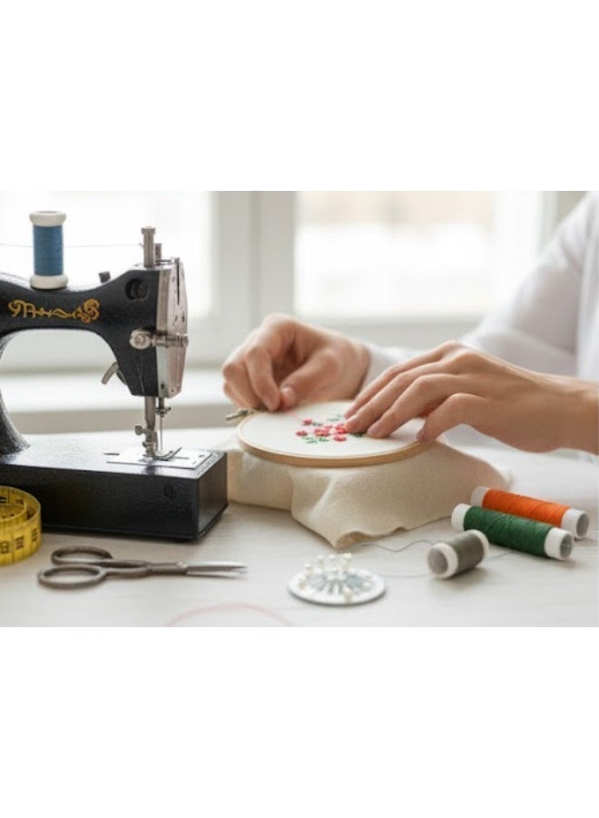 A versatile, multi-colored sewing thread set—suitable for hand sewing and crafting—consisting of 9 spools. - Image 3