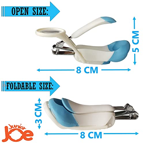 JUNIOR JOE Baby Nail Clipper with Magnifier Glass (Pink) - Image 2