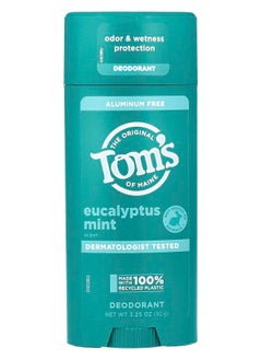 Tom's of Maine Aluminum Free Deodorant Eucalyptus Mint 3.25 oz (92 g) 