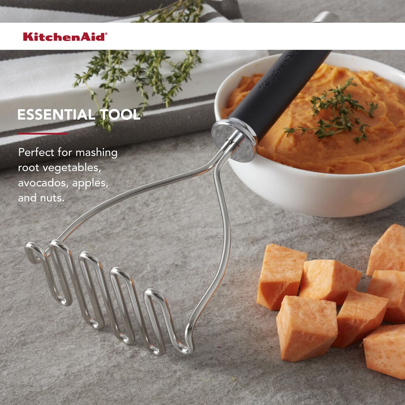 KitchenAid Gourmet Stainless Steel Wire Masher, 10.24-Inch, Black - Image 5
