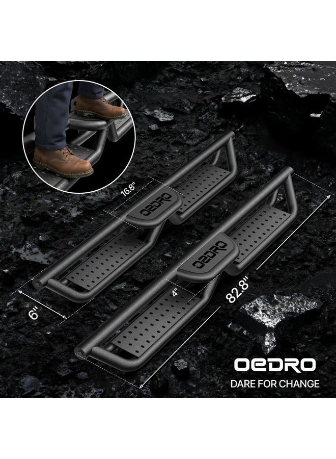 OEDRO 6 Inch Running Boards Compatible with 2005-2022 Toyota Tacoma Double Cab, Bolt-on Side Steps Steel Nerf Bars - Image 3
