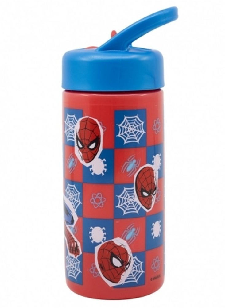 STOR STOR PLAYGROUND SIPPER BOTTLE 410 ML SPIDERMAN ARACHNID GRID  - Image 1
