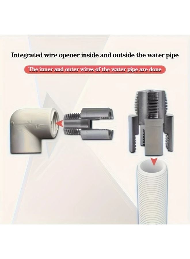 One Piece Open Yarn Opener 2 In 1 Pipe Thread Cutter Multi Purpose Metal Tool For Plumbers DIY - Image 4