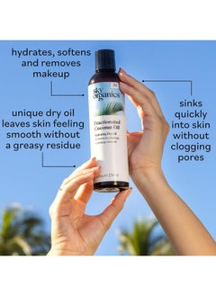 Sky Organics Sky Organics Fractionated Coconut Oil, Hydrating Dry Oil for Moisture, Massage and Makeup Removal, Suitable for All Skin Types, 100% Pure and Cold Pressed Multipurpose Body and Face Oil, 8 fl. Oz  - Image 4