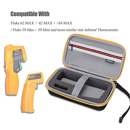 RLSOCO Hard Case for Fluke 62 Max/62 Max+/59 Max+/ST20 Max/59 Max/59 Mini/64 Max/PerfectPrime IR0001 Infrared Thermometer (Case Only) - Image 3