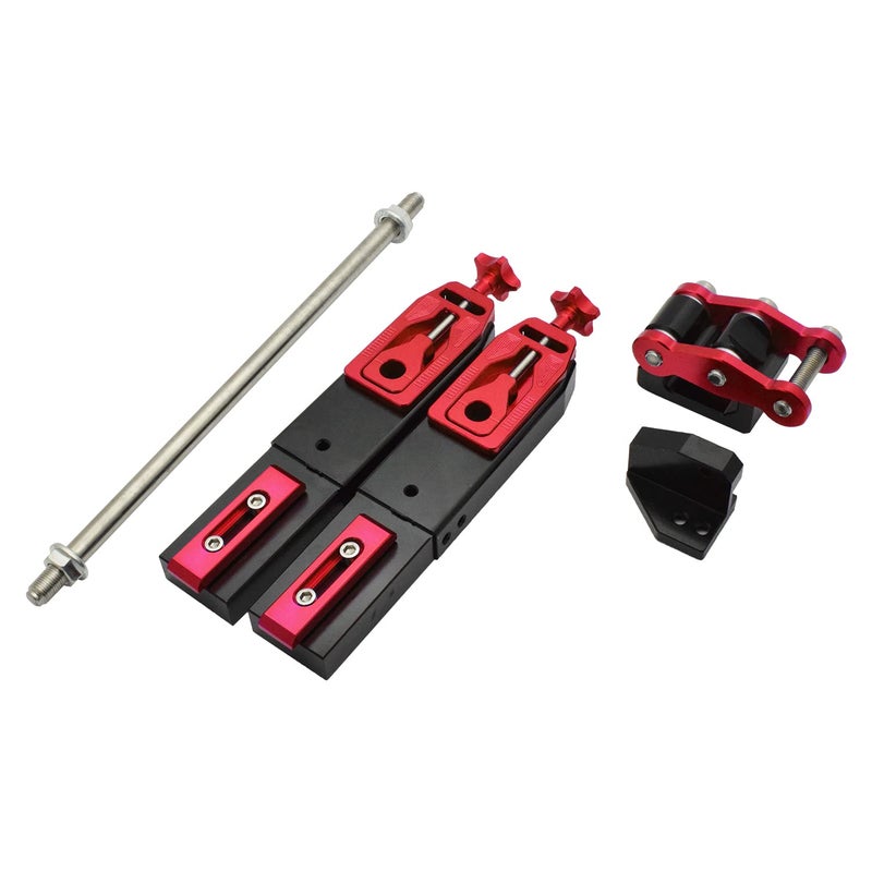 جهاز تمديد الشوكة الخلفية للدراجة النارية RCRBT تعديل التعليق للشوكات المسطحة متوافق مع هوندا جرام MSX125 أحمر