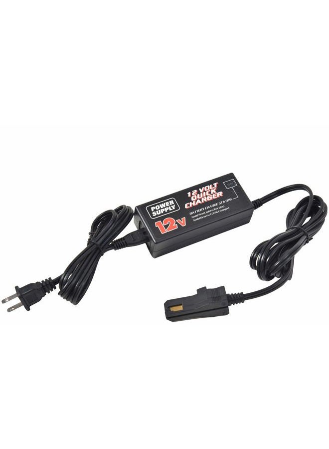 JONATURE 12 Volt Quick Battery Charger for Fisher-Price Power Wheels Grey and Orange Top Battery Ford F150 Raptor/Dune Race/Jeep Wrangler SUV Children Ride On Car - Image 1