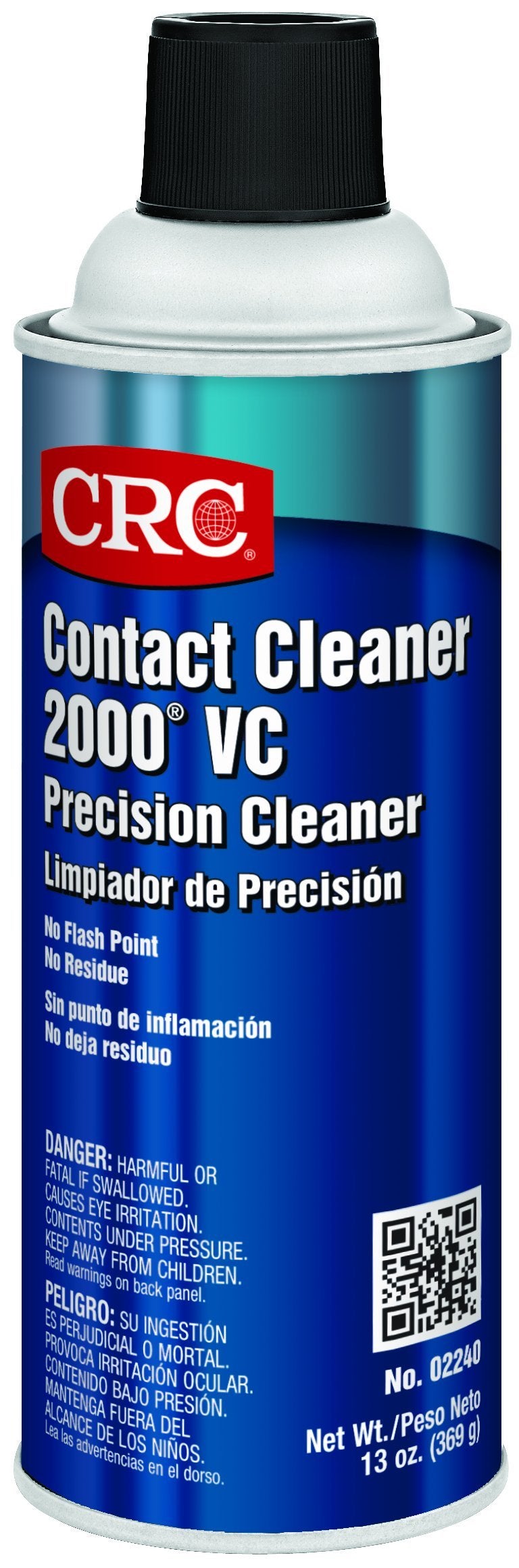 CRC 2240 Contact 2000 VC Precision Cleaner, 16 oz (Net Fill 13 oz) Aerosol Can, Clear - Image 5