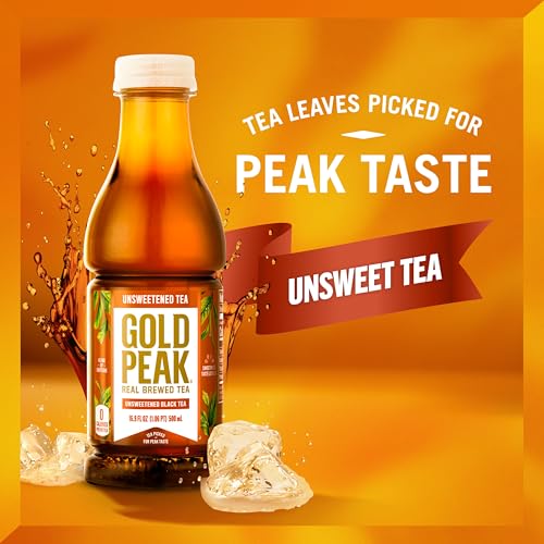 Gold Peak Tea, Unsweet Tea, 16.9 fl oz, 6 Pack - Image 5
