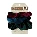 Dofash Premium Velvet Scrunchies for Women - No Damage Hair Ties, Soft & Comfortable for All Hair Types, Perfect for Day and Night - 3 Pcs (Blue, Red, Dark Green) - Image 2