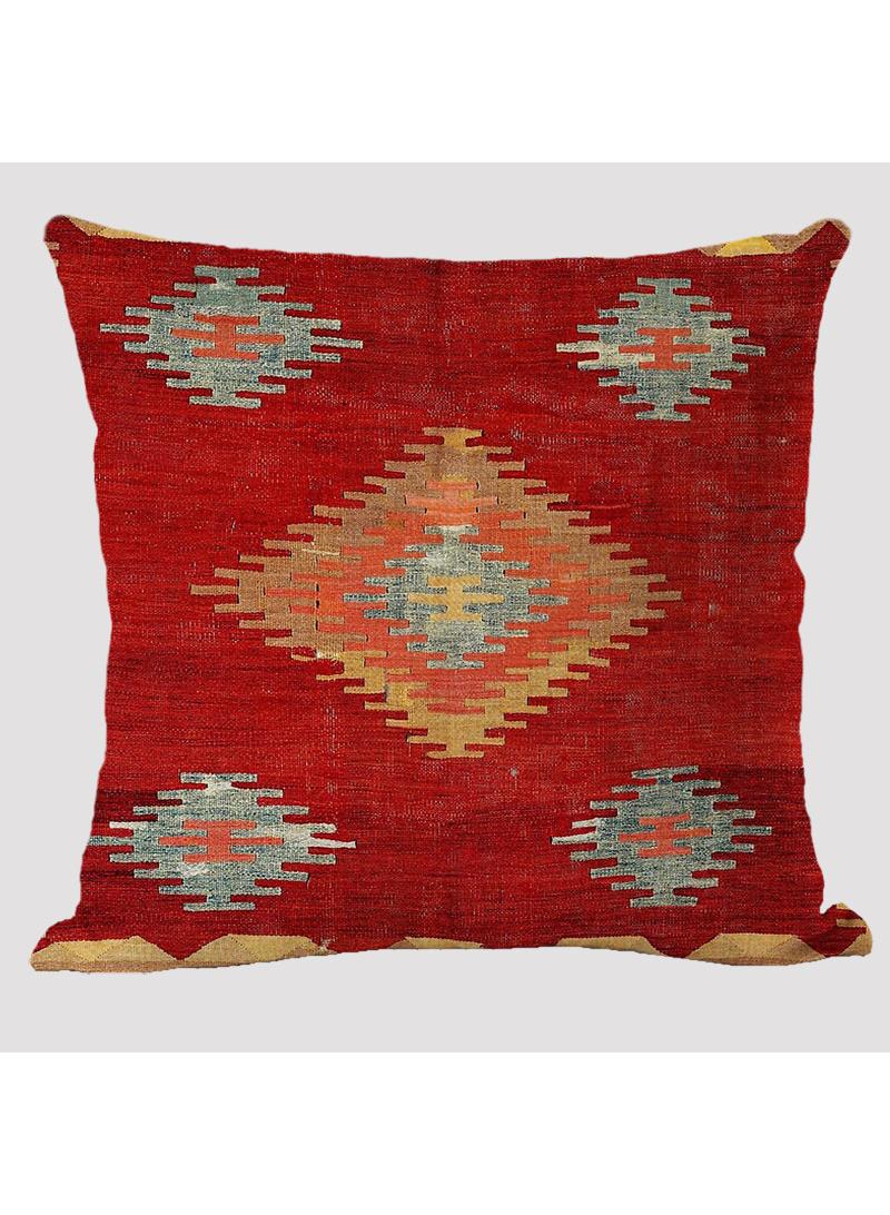 4 قطعة البوهيمي وسادة القضية الوطنية الكتان القضية متعددة الألوان 45x45cm بدون وسادة - Image 2