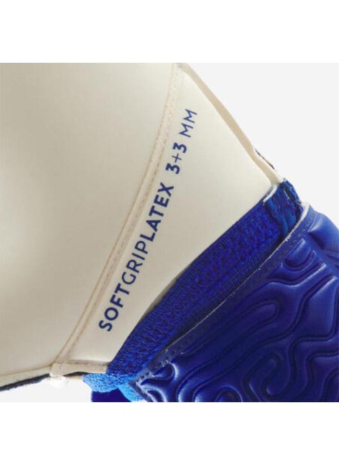 KIPSTA Adult Football Goalkeeper Gloves F500 Viralto - White/Blue  - Image 4