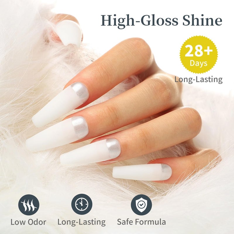 JODSONE 15ml White Gel Nail Polish Soak Off Led Gel Polish Nail Art Manicure Salon Diy Home For Girl - Image 4