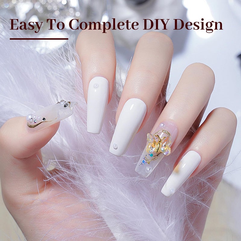 JODSONE 15ml White Gel Nail Polish Soak Off Led Gel Polish Nail Art Manicure Salon Diy Home For Girl - Image 3