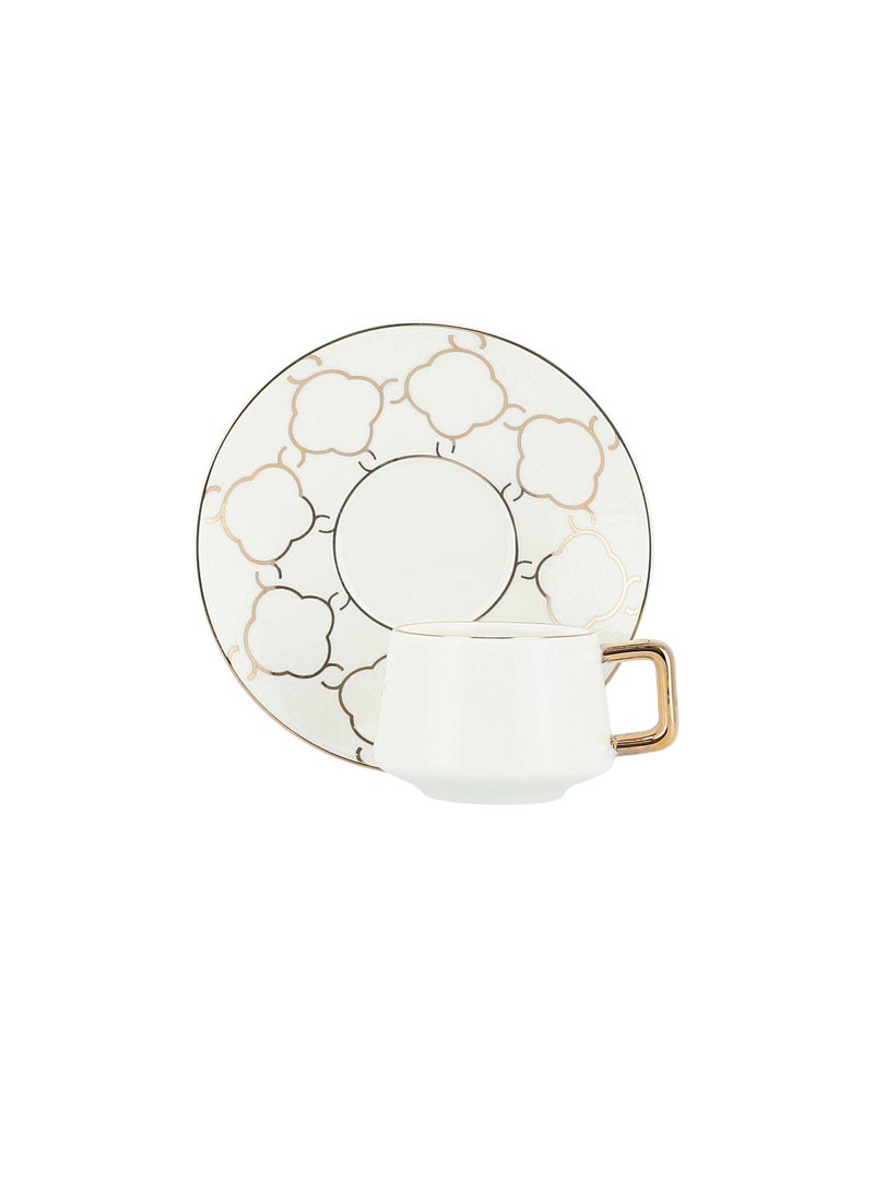 12 Pcs Porcelain Turkish Coffee Set - Image 4