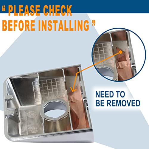 APPERFiT Door Handle Key Hole Bezel Cover Compatible with Nissan Armada Titan, Infiniti QX56 Replaces 80647-ZC00A 80647-9FU0B - Image 4