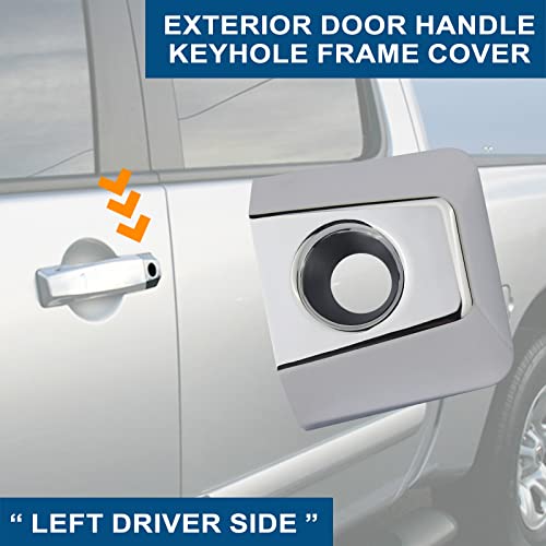 APPERFiT Door Handle Key Hole Bezel Cover Compatible with Nissan Armada Titan, Infiniti QX56 Replaces 80647-ZC00A 80647-9FU0B - Image 2