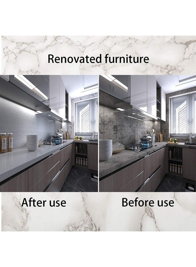 صن بيرد ورق حائط لاصق ذاتي اللصق للديكور قابل للتقشير واللصق، ورق جدران ملون مقاوم للماء من البولي فينيل كلوريد للمنزل وغرفة الأطفال والمطبخ (مصقول_فضي 12 × 48 بوصة) - Image 3